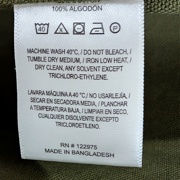 Southern Proper Bluff Barn Jacket Size L Olive Green Canvas W/ Corduroy Collar - Picture 8 of 8